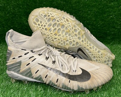 Nike Alpha Menace Elite TD White Silver Football Cleat Size 10