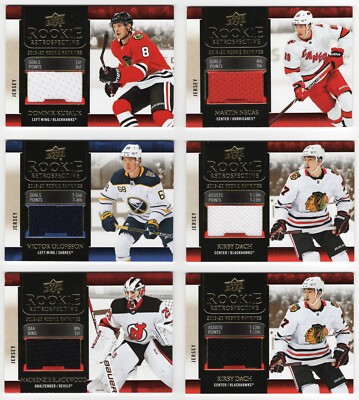 2020-21 Upper Deck UD Rookie Retrospective Jersey Pick From List !!