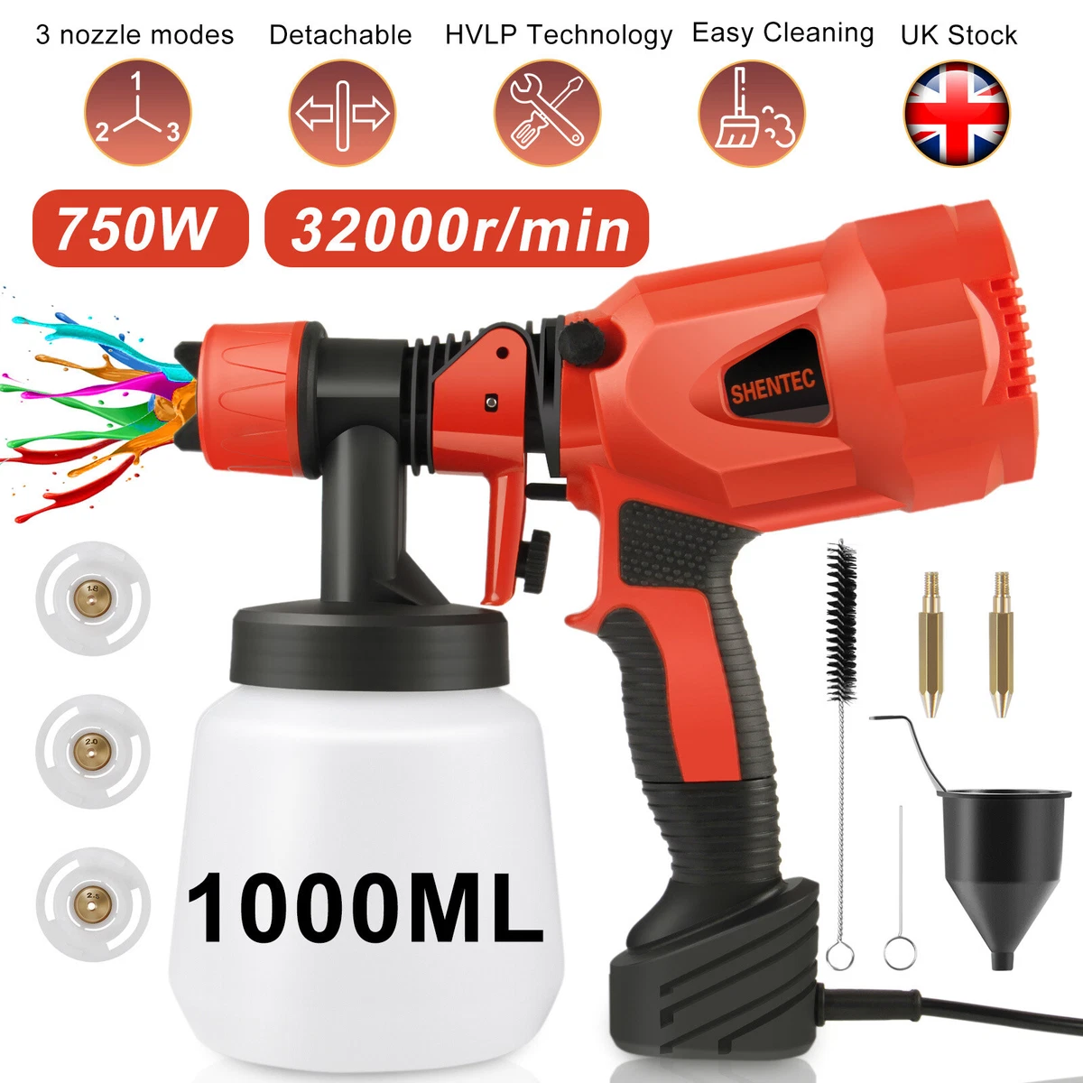 Airless electric paint on sale spray gun