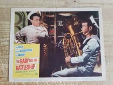 THE BABY AND THE BATTLESHIP-11" x 14" LOBBY CARD-'57-J. MILLS,R. ATTENBOROUGH*20