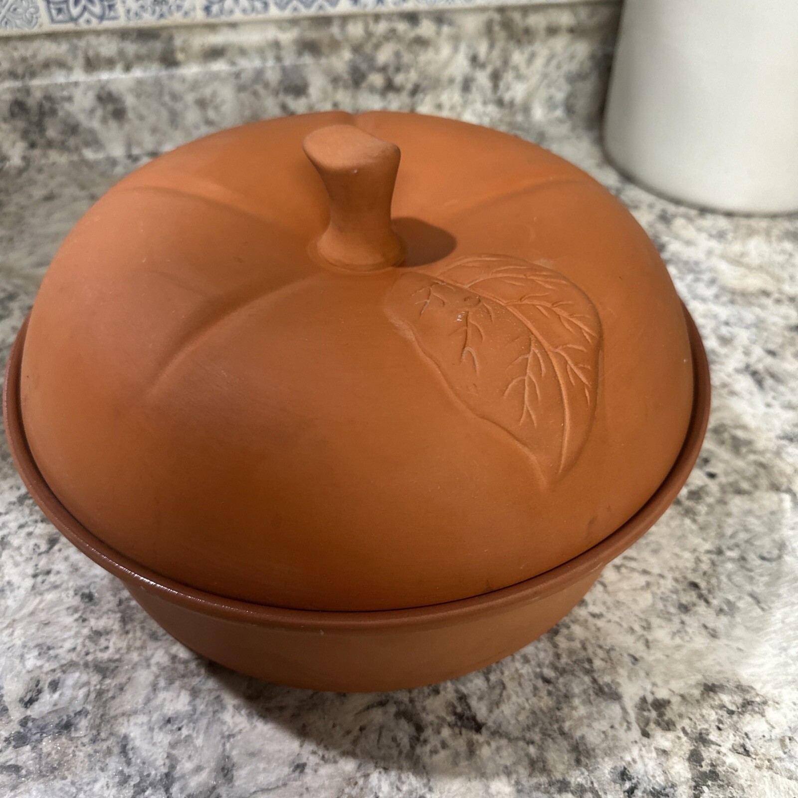 Terra-Cotta Baker Apple Shaped Baking Dutch Oven Dishes By: Open Invitation