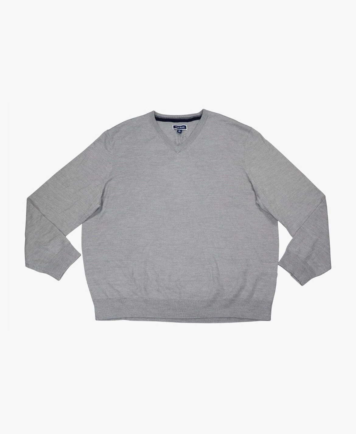 Club Room Men's Merino Wool Blend V-Neck PulloverSweater. Large Great Condition