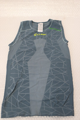 Cube Funktionsunterhemd Race Be Cool ärmellos | grey n green Gr. S # 10582