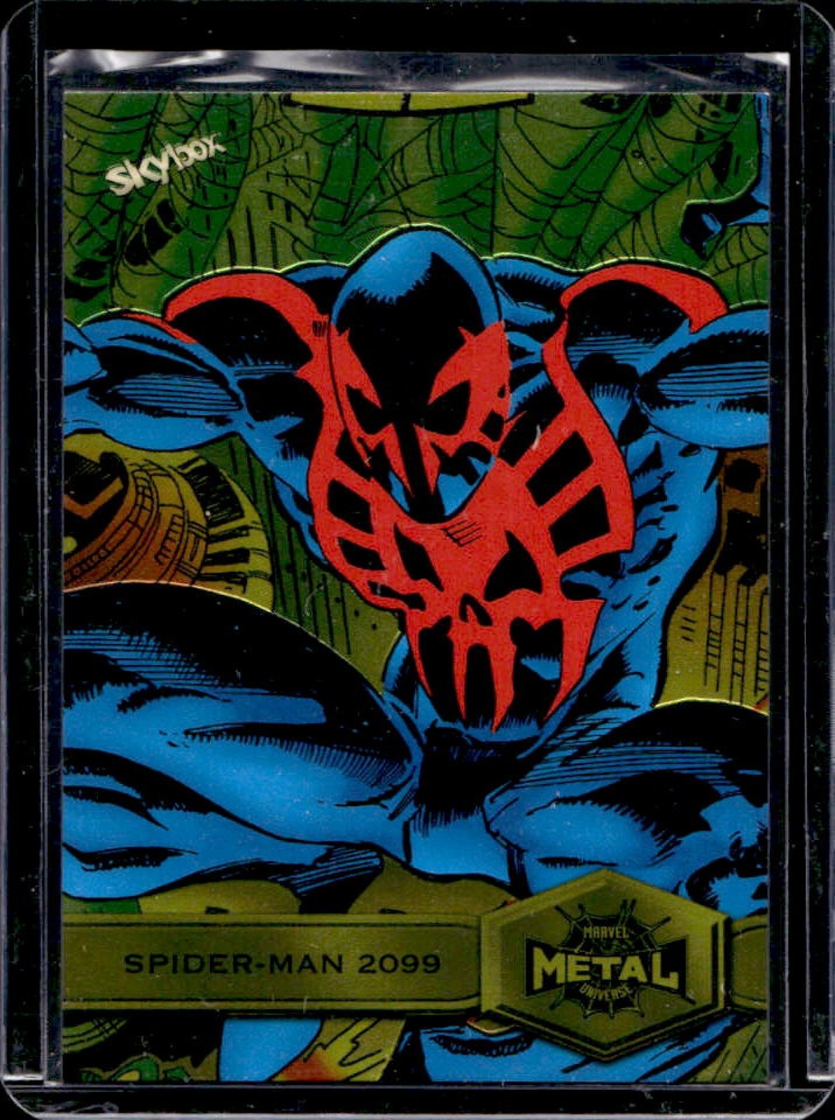 2021 Skybox Metal Universe Marvel Spider Man Spider-Man 2099 Yellow FX #184