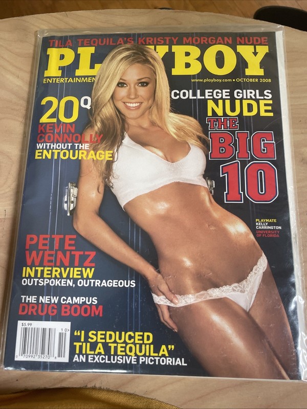Playboy October 2008 College Girls Of the Big 10, Playmate Kelly Carrington Cove