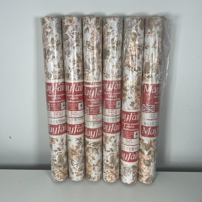 Vintage Mayfair Tapetenrollen Retro 60er 70er 80er Blumen Floral - gleiche Charge