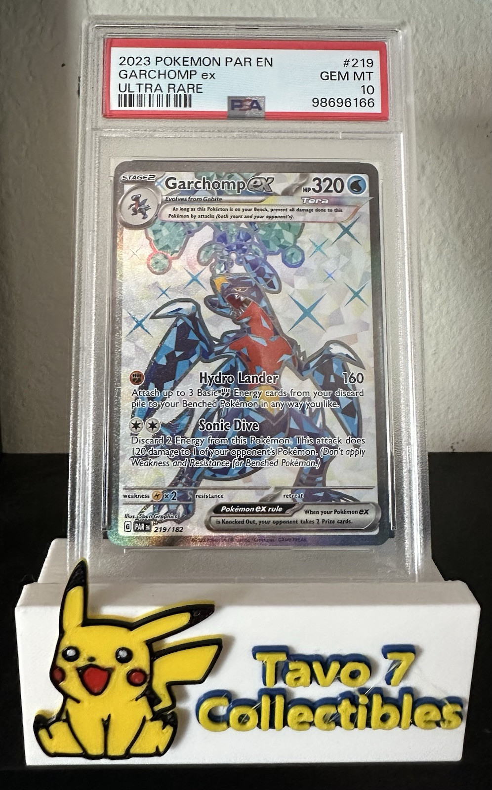 PSA 10 2023 Garchomp EX Ultra Rare #219 EN-PARADOX RIFT