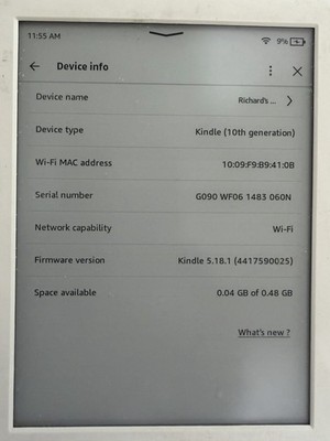 Kindle Basic 10th Gen (2019)