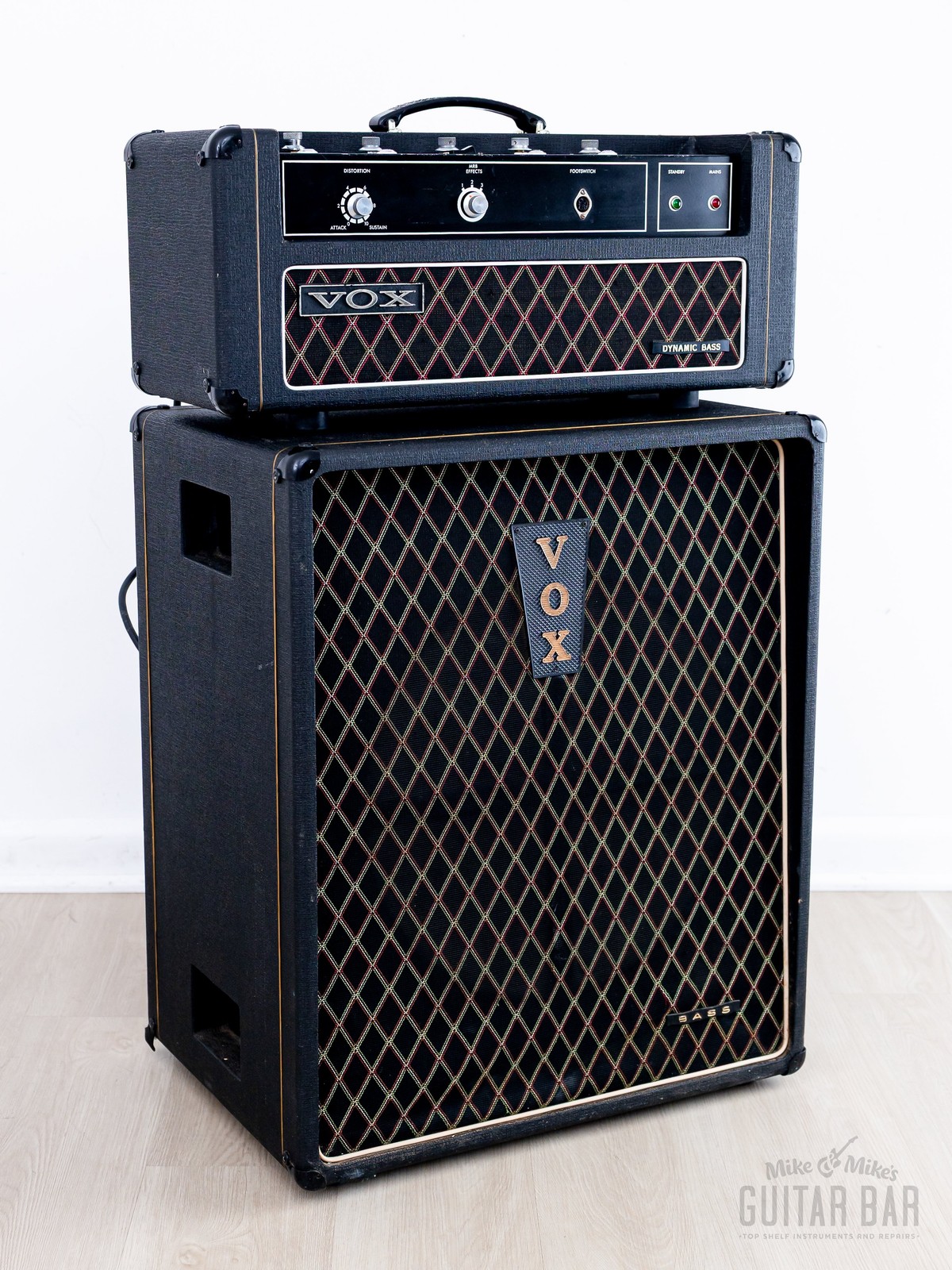 1968 Vox Dynamic Bass JMI UK-Made Solid State Amp Head & 1x15 Speaker Cabinet