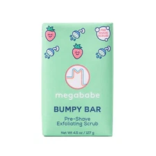 Megababe Bumpy Bar | Pre-Shave Exfoliating Scrub | with Shea Butter,... 