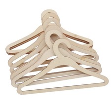 Lot 10pcs Cintres en Bois Manteaux Vestes Pour Poupee (15cm #1) B4M46852