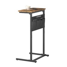 IRCPEN C Shaped End Table, Side Table for Sofa, Small TV Tray, Couch Table wi...