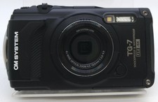 OM System TG-7 Tough Waterproof Digital Camera Black Tested Open Box