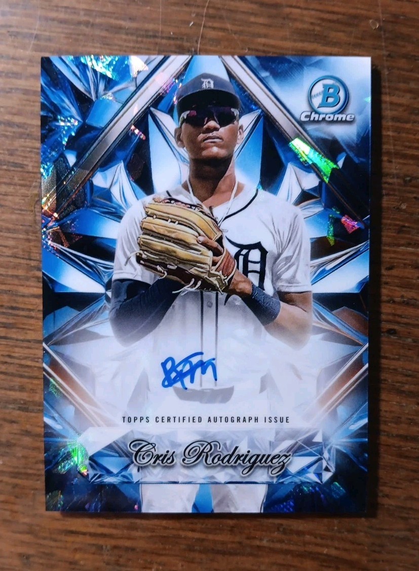 CRIS RODRIGUEZ - 2025 BOWMAN CHROME SAPPHIRE - SAPPHIRE SELECTIONS AUTO - TIGERS