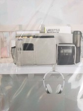 Surbblue Black Bedside Caddy Hanging Bed Organizer Storage Bag Pocket