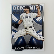 Clayton Kershaw 2026 Topps Series 1 Celebration #PAS-6 Perennial All-Stars Card