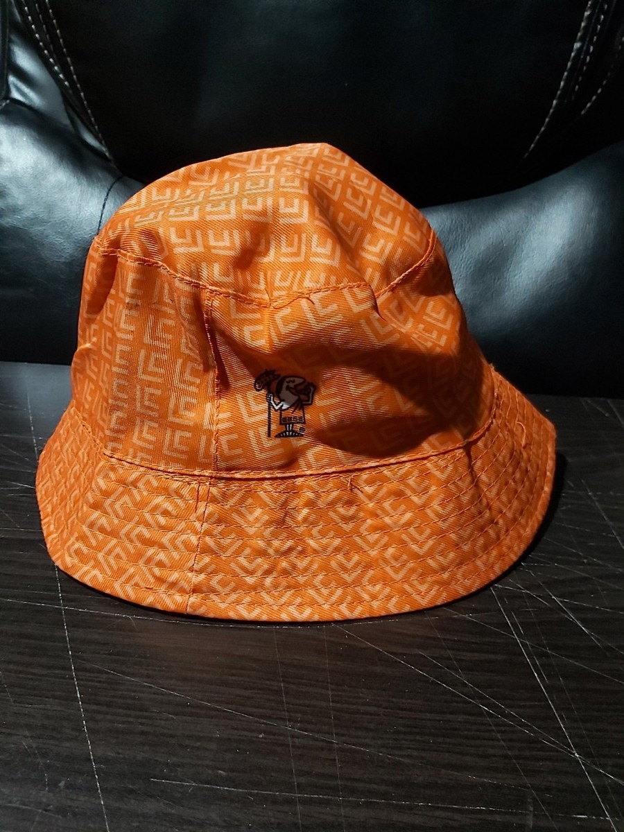 Little Caesars Pizza Pineapple Pepsi Bucket Hat Orange Reversible