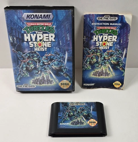 Teenage Mutant Ninja Turtles The Hyperstone Heist - Sega Genesis - Complete CIB