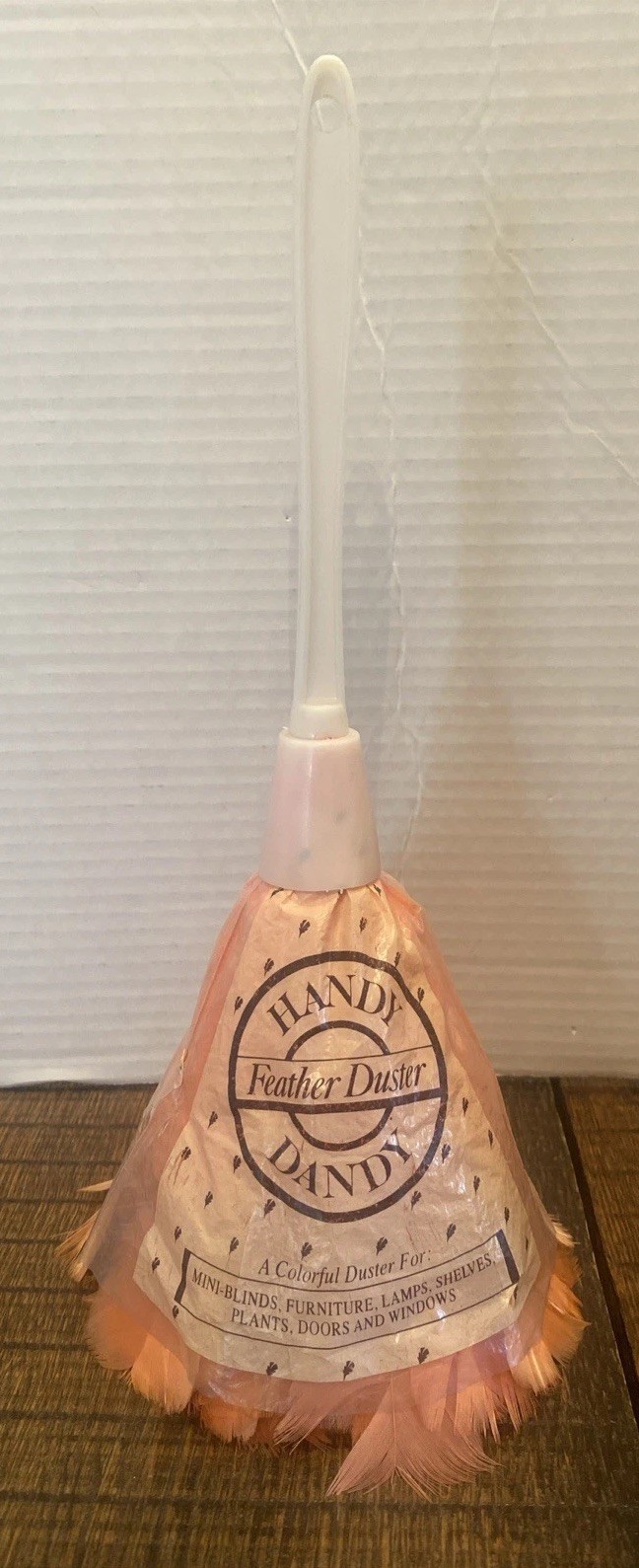 HANDY DANDY Vintage Feather Duster Prop Maid House Keeper Retro