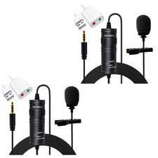 5 Core Microphone Wearable 3.5mm Omnidirectional Condenser Lavalier Body Mic