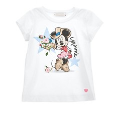 MONNALISA T-shirt bambina Minnie rodeo cotone MADE IN ITALY 3 4 6 8 10 12 anni