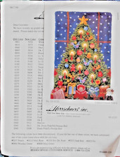 55-2125 HERRSCHNER'S "CHRISTMAS TREE" LATCH HOOK RUG - 40"X60" A RARE FIND