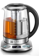 1.7L Electric Kettle with Temperature Control Tea Infuser Glass Stainless Keep W