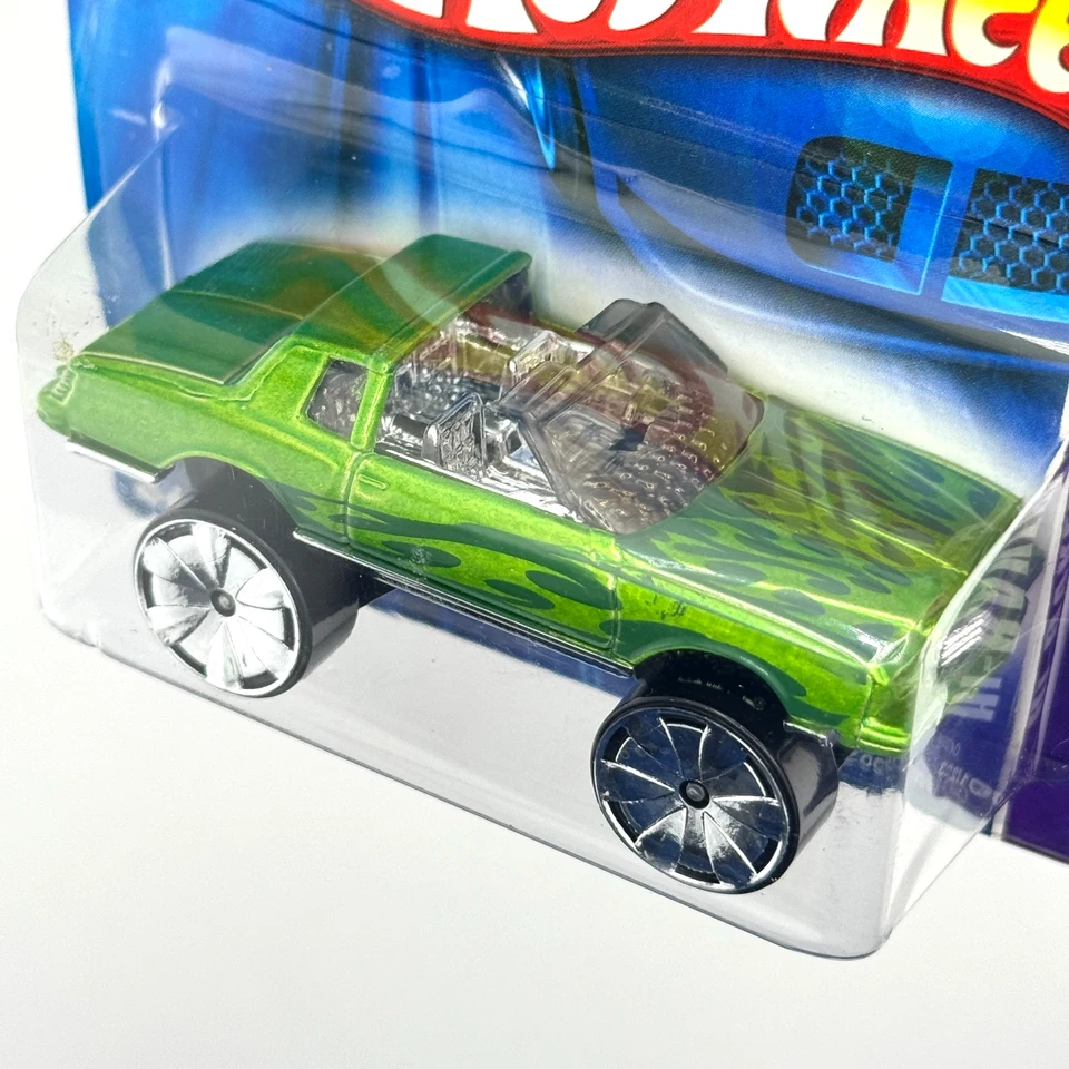 Hot Wheels #101 Hi-Rakers 2006 1/5 MONTEZOOMA verde base negra con tarjeta Bling Sp 06 Foto 4 de 4