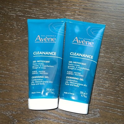 Lot of 2 NEW Avene Cleanance Cleansing Gel 200ml Exp. 10/2027