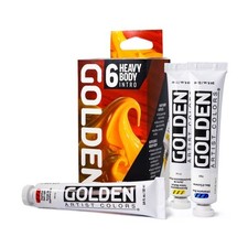 GOLDEN Heavy Body Acrylic 6 Color Intro Set 22ml Professional Artist Paints