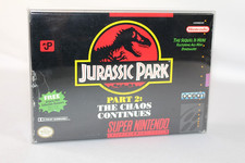 Jurassic Park Part 2: The Chaos Continues SNES Complete CIB w/ RARE POSTER!