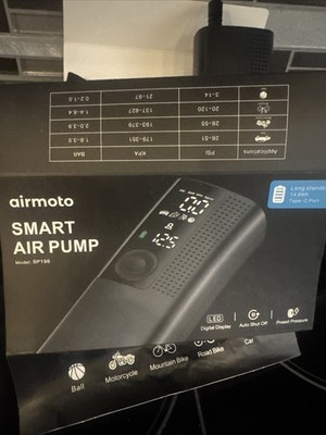 Airmoto Smart Air Pump Model BP198 rechargeable inflator balls bike car tires