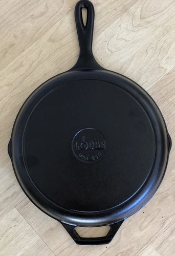 Vintage Lodge Cast Iron Skillet Fry Pan 8SK 10.5” Diameter Made In USA
