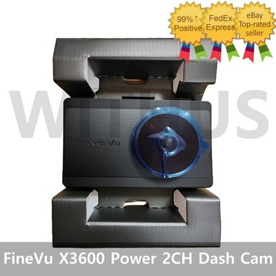 FineVu X3600 Power 2CH Dash Cam QHD WiFi GPS Night Vision Parking Mode 32GB