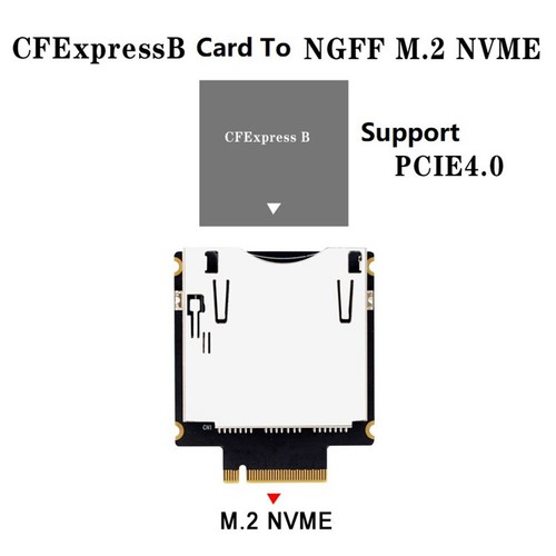 CFexpress Typ B auf NGFF M2 Mkey Nvme-Erweiterungsadapterkarte, UnterstüTzt2072 - Bild 3 von 9