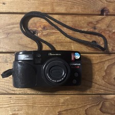 Olympus SuperZoom 3000 Black 35mm Film Camera with Zoom Lens READ