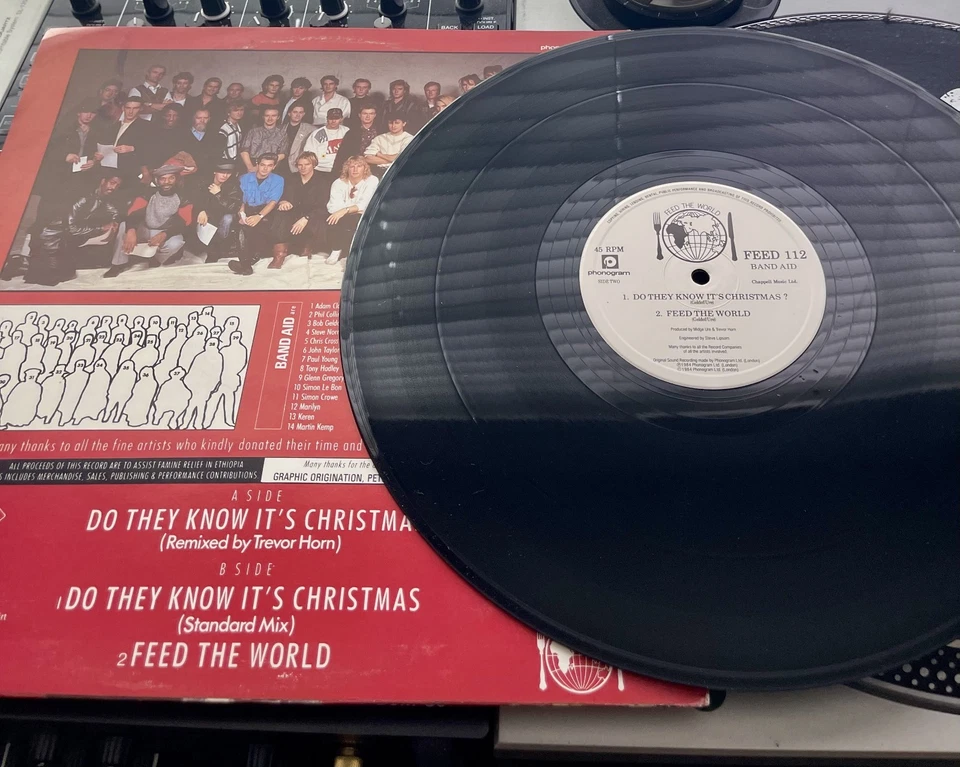 Band Aid – Do They Know It's Christmas OG 1984 UK Press 12" in Pic Cover VG+/VG+ - Image 2 of 2