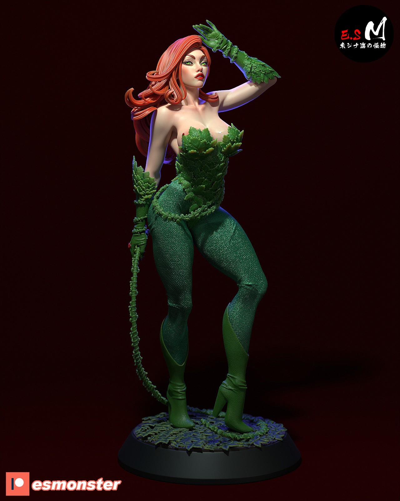 20cm Poison Ivy Figure – 12K Resin Handmade & Hand-Painted Collectible