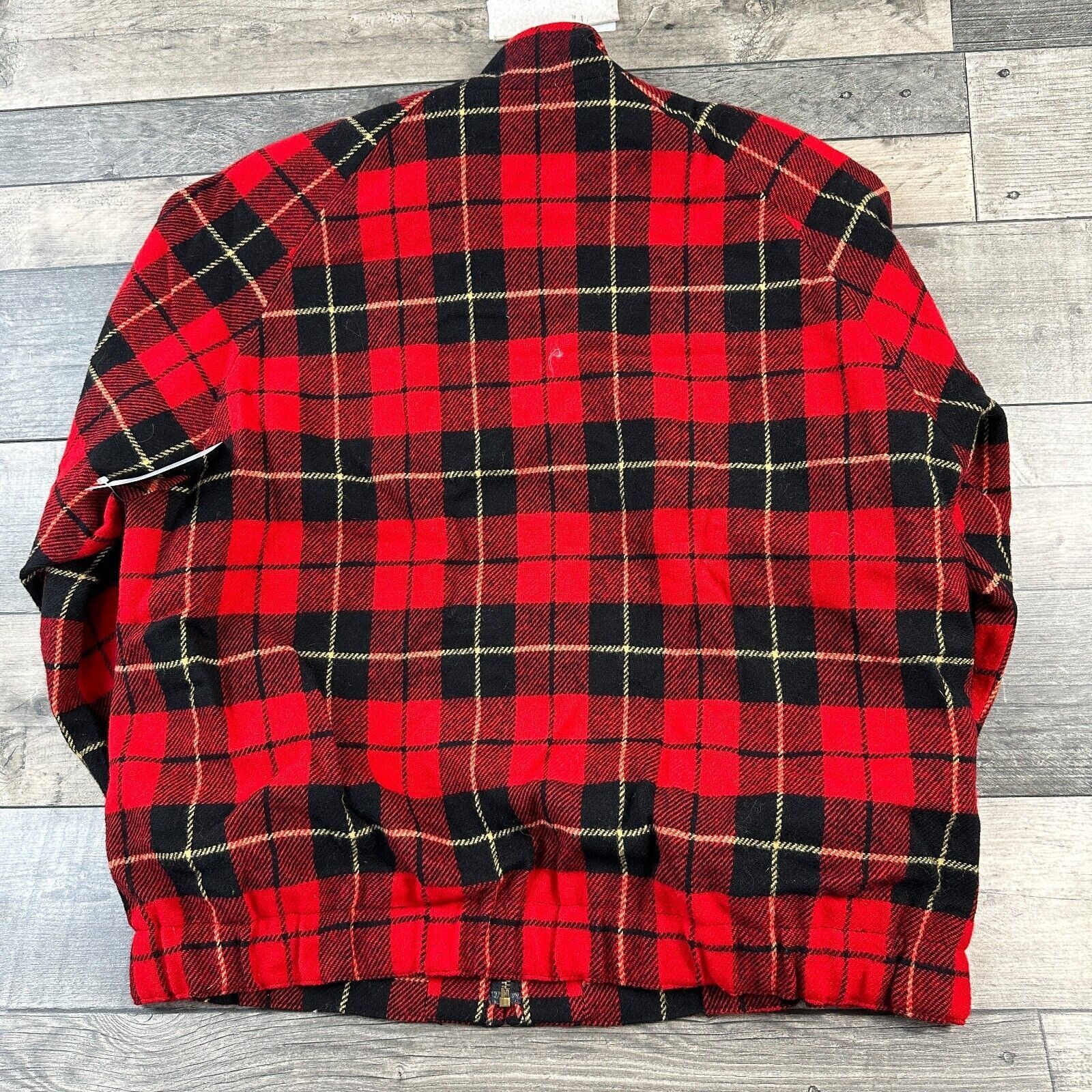 Vintage Pendleton Wool Bomber Jacket Buffalo Plai… - image 8