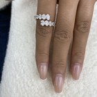 1.9ct Oval Band Ring Rose Gold 14K Labcreated Diamond F/VS — photo 9