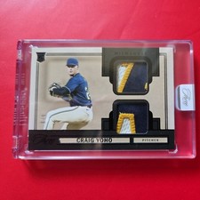 2025 Panini Three and Two Craig YOHO Prospect Dual Jersey Relic 4/8 BREWERS
