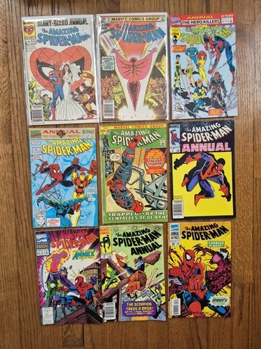 Amazing Spiderman Comic Lot Annuals More Bronze Age Venom Wedding