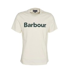 Image of Barbour Logo T-Shirt Whisper White