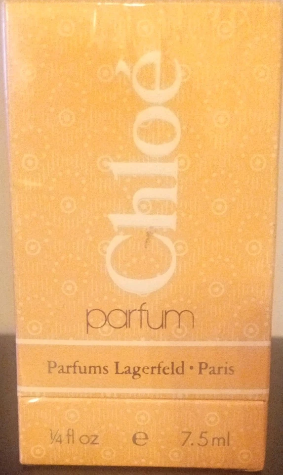 Vintage CHLOE Parfum Lagerfeld- Paris, 7,5ML, NOVO EM CAIXA LACRADA. Descontinuado. - Imagem 2 de 4