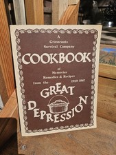 Product Image: SIGNED Cookbook of the Great Depression Grassroots Survival Company 1980 Nichols