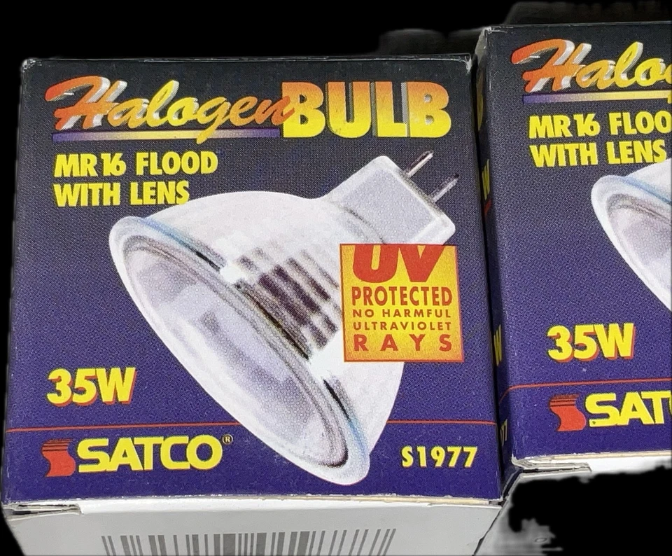 Lot 3 Satco Bulb S1977 35W MR 16 BI-PIN G-8 Base 120V Light Flood Track Lighting - Image 2 of 4