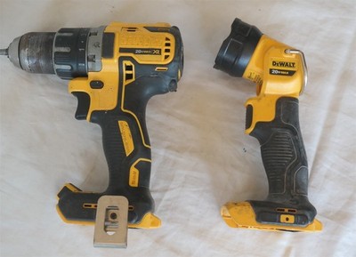 Dewalt DCD791 XR 20v Drill Driver & DCL040 Worklight Only TESTED