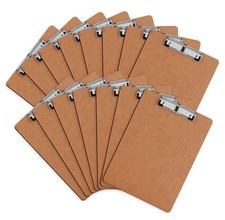 Clipboard, 15 Pack Hardboard Office Clipboards Standard A4 Letter Size Clipbo...