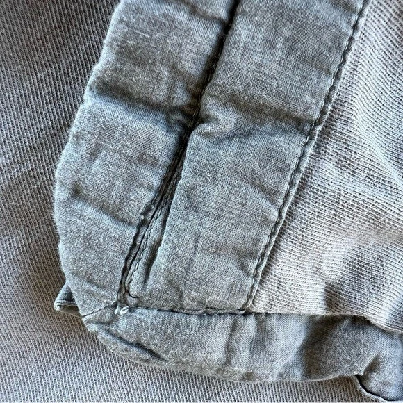 Funda nórdica Restoration Hardware 100 % algodón gris jersey F/Q brida cambray usada en excelente estado Foto 4 de 4