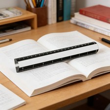 Kompaktes Acryl Lineal f&uuml;r Sehbehinderte, Robust, Vielseitig Einsetzbar, f&uuml;r